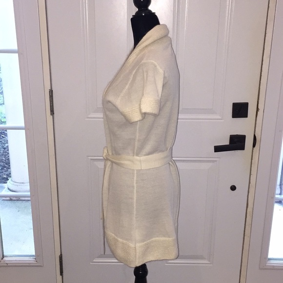Bandolera Ladies Belted Cardigan Sweater Cream Size 12 - Picture 2 of 11